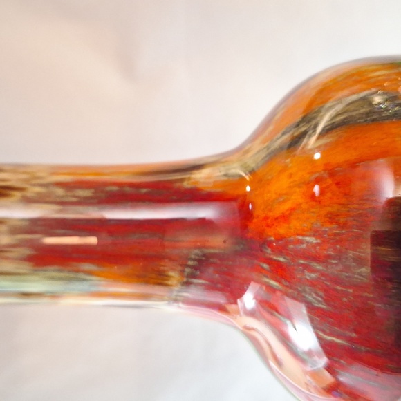 #ACQ Vase brown and red orange - Picture 5 of 5